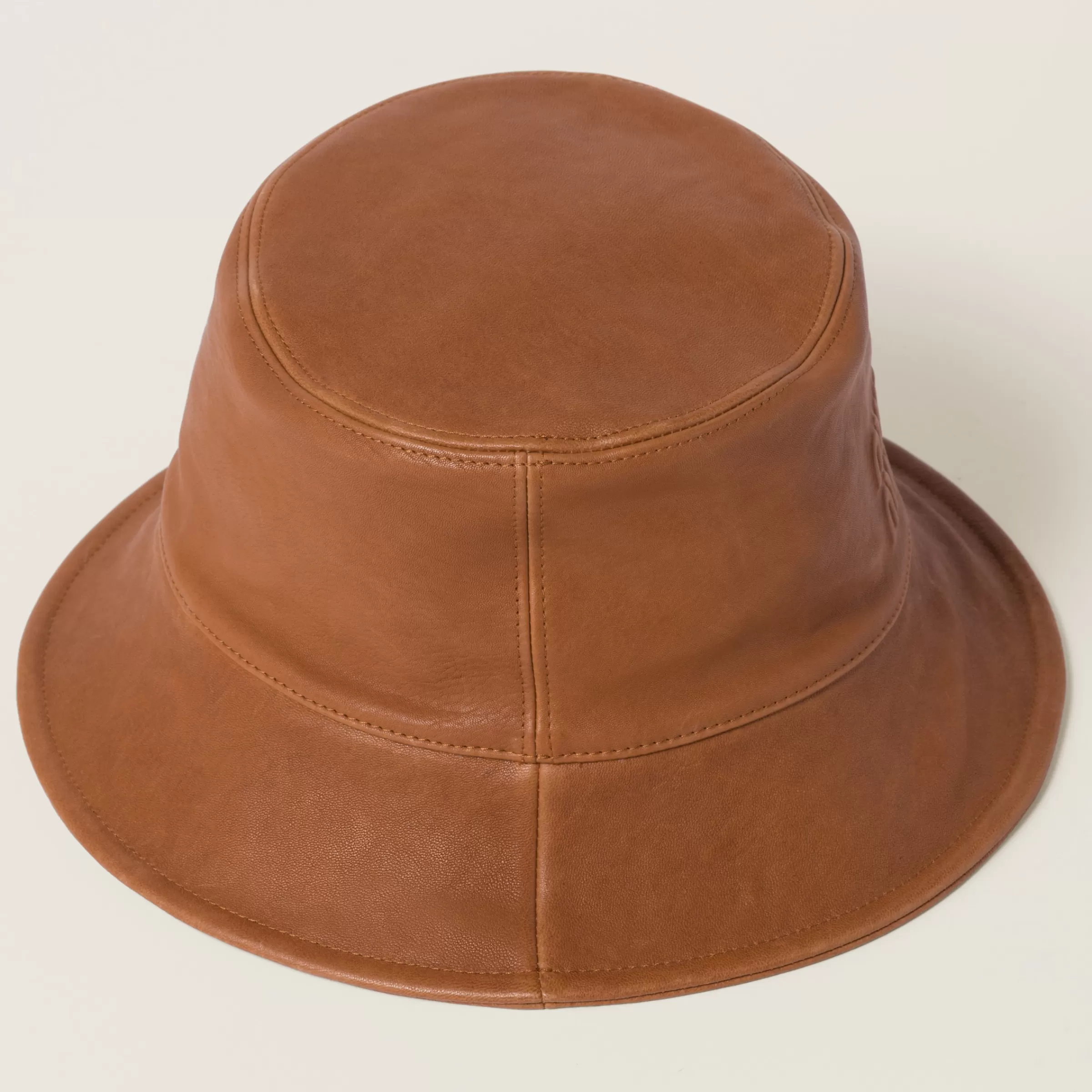 Leather bucket hat>Miu Miu New