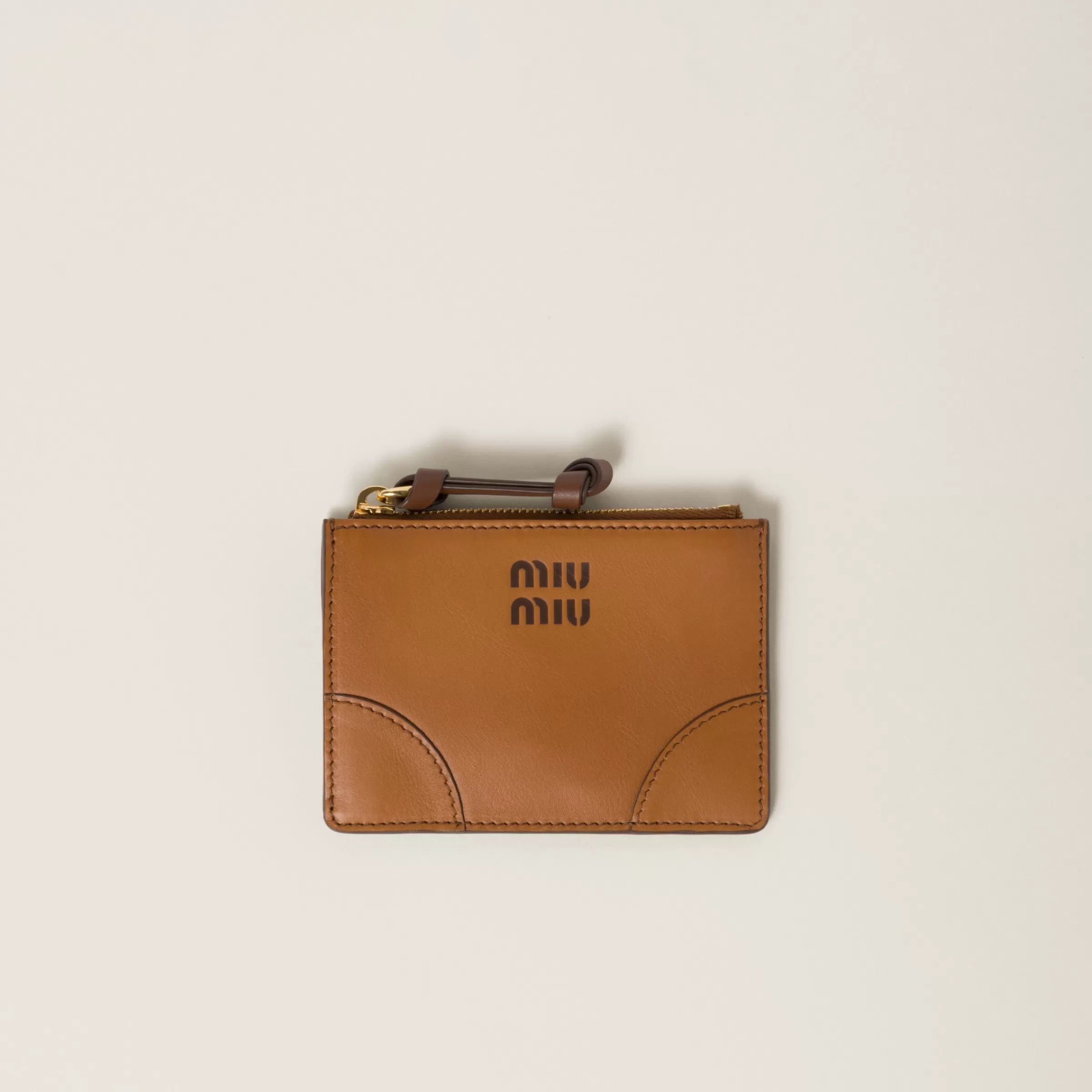 Leather card holder>Miu Miu Sale