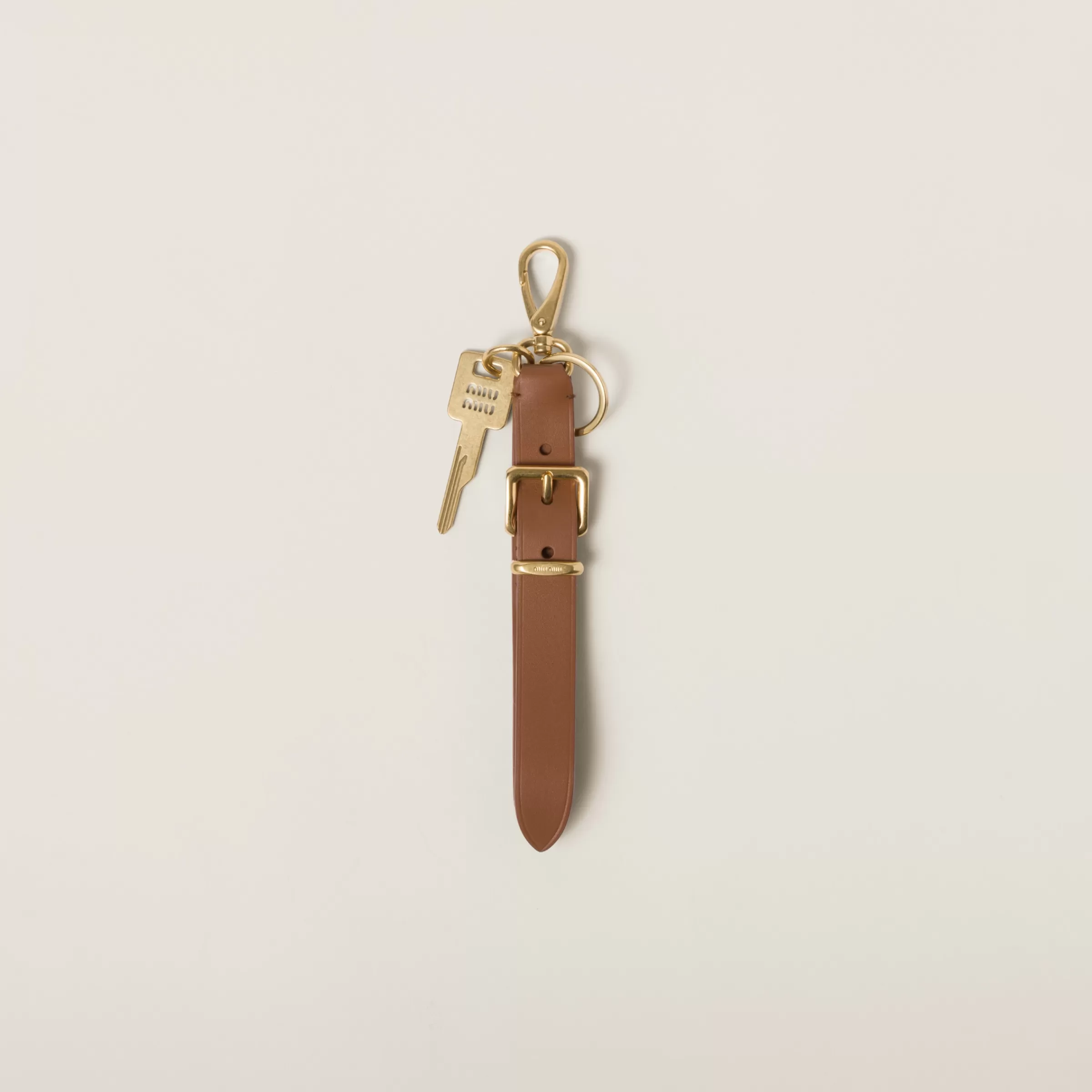 Leather key ring>Miu Miu Online