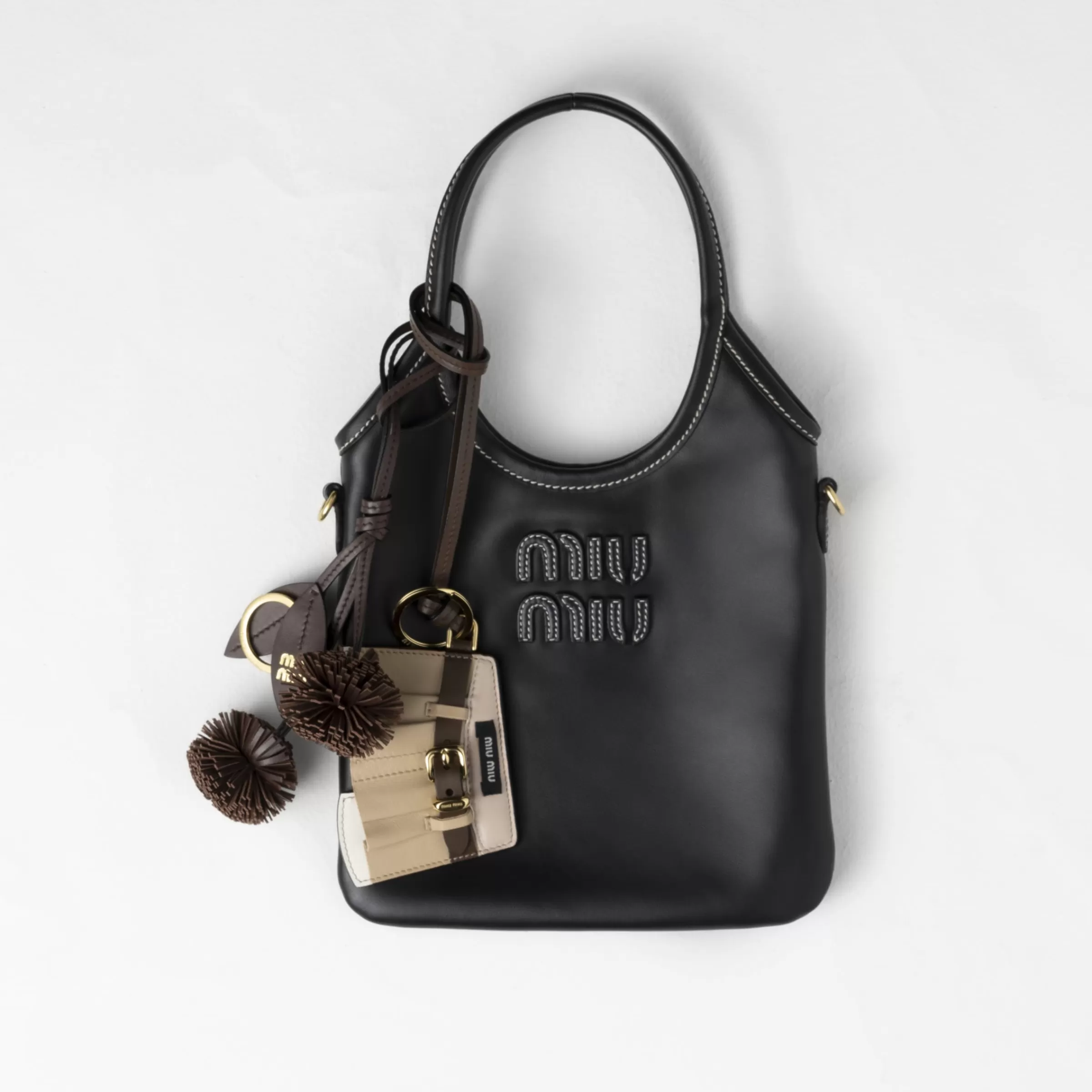 Leather keychain trick>Miu Miu Cheap