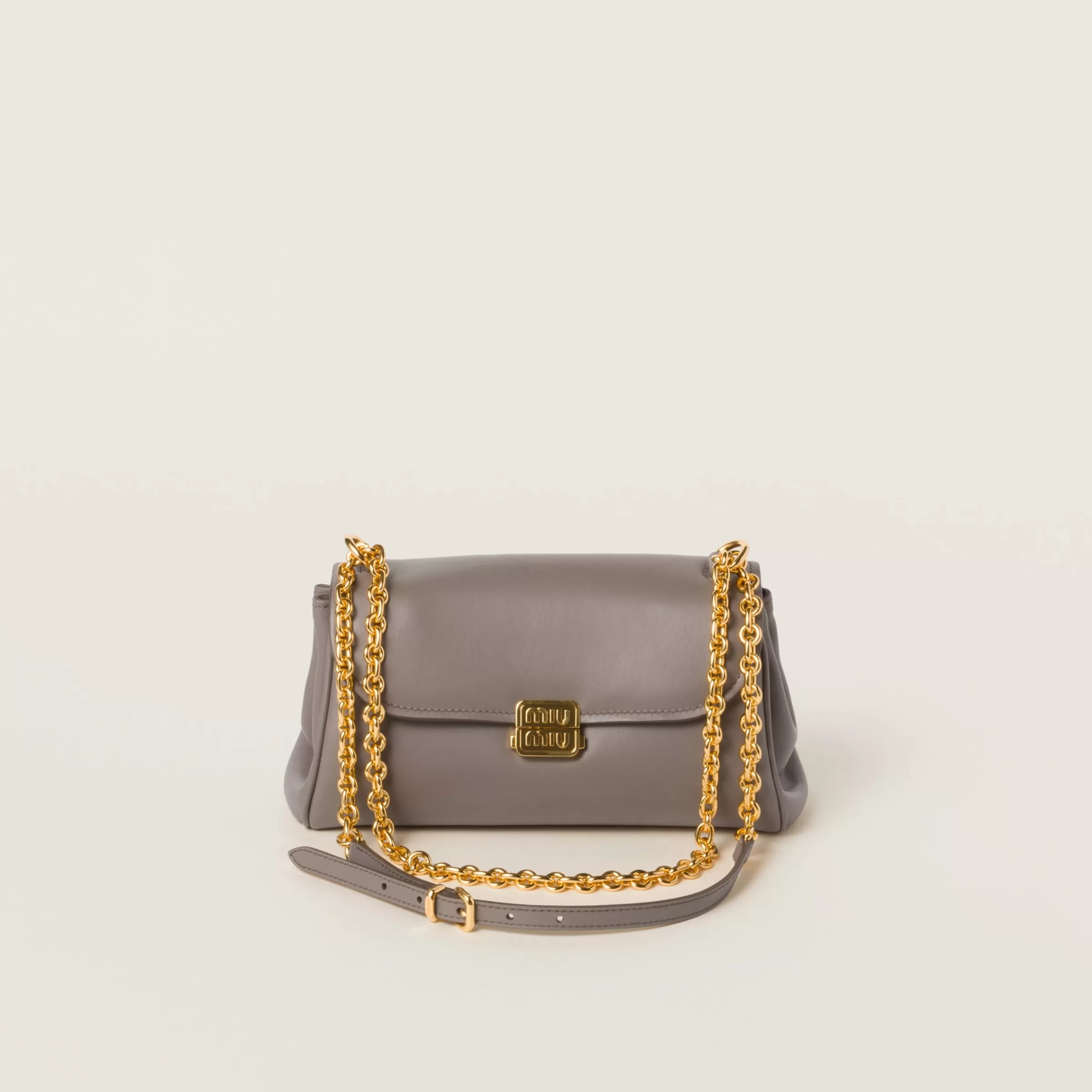 Leather shoulder bag>Miu Miu Sale