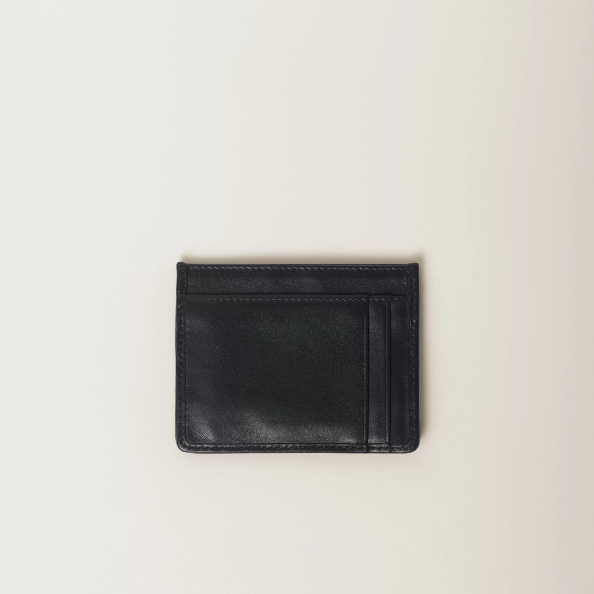 Matelassé nappa leather card holder>Miu Miu Cheap