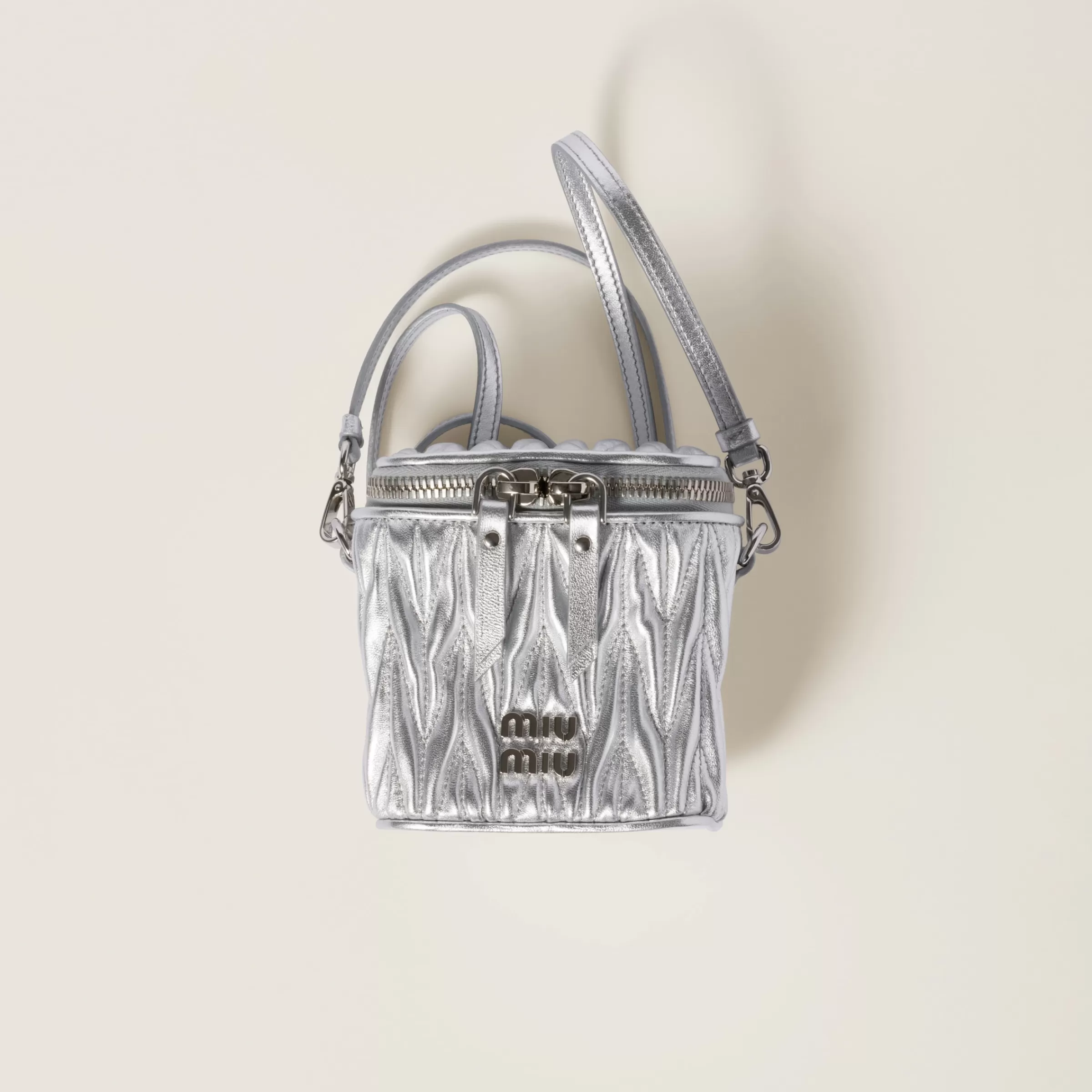 Matelassé nappa leather micro bag>Miu Miu Shop