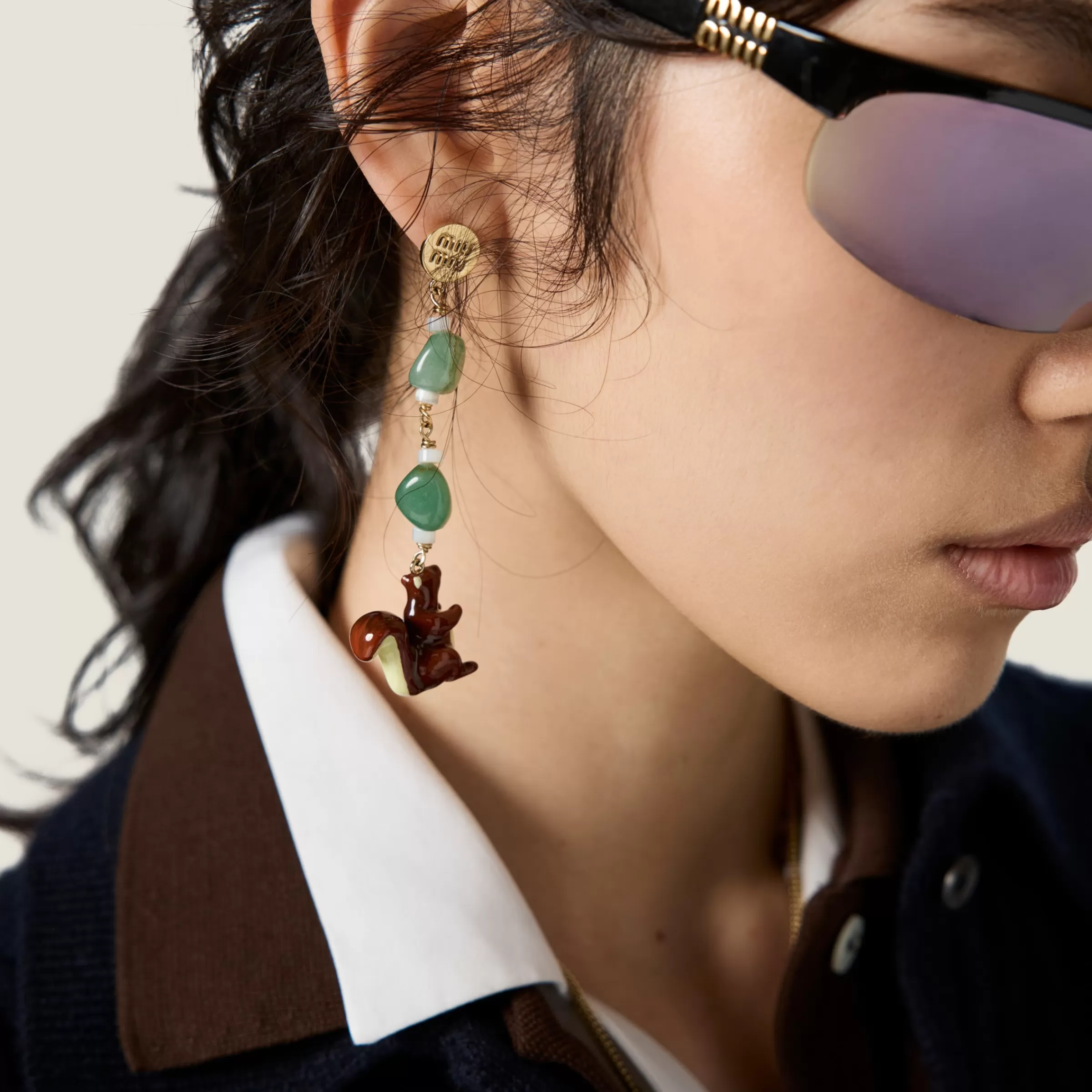 Metal earrings>Miu Miu Online