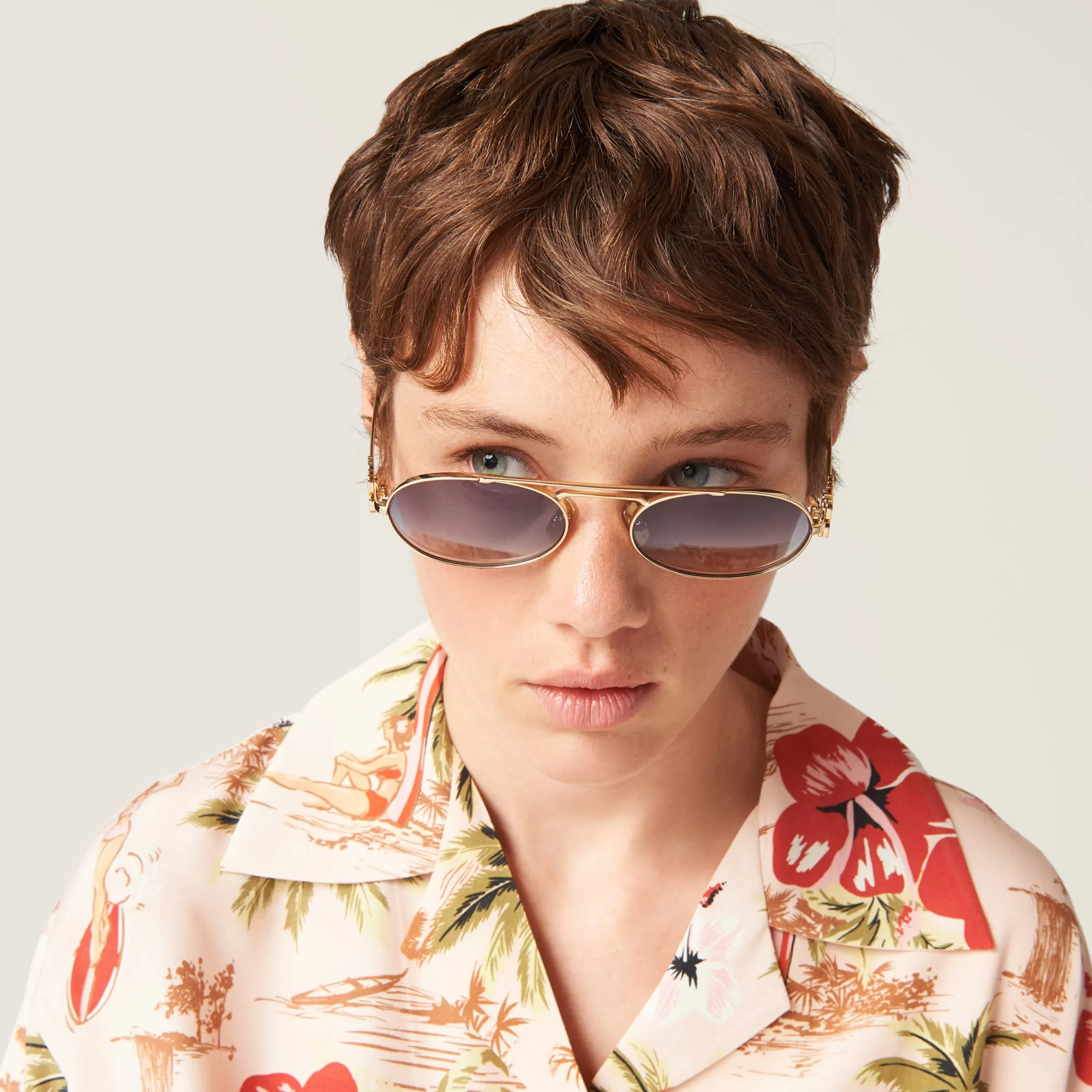 Logo sunglasses>Miu Miu New