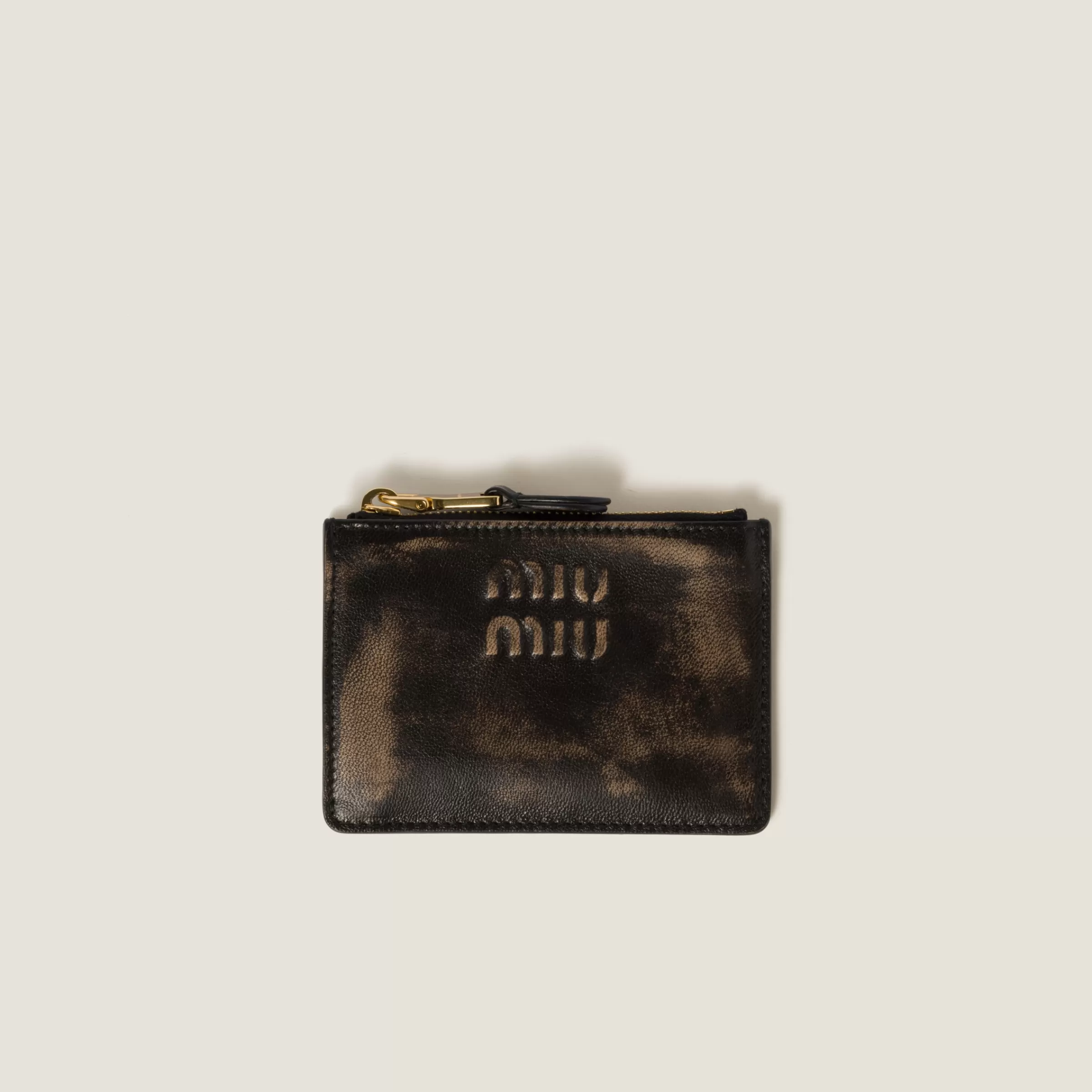 Nappa leather card holder>Miu Miu Flash Sale