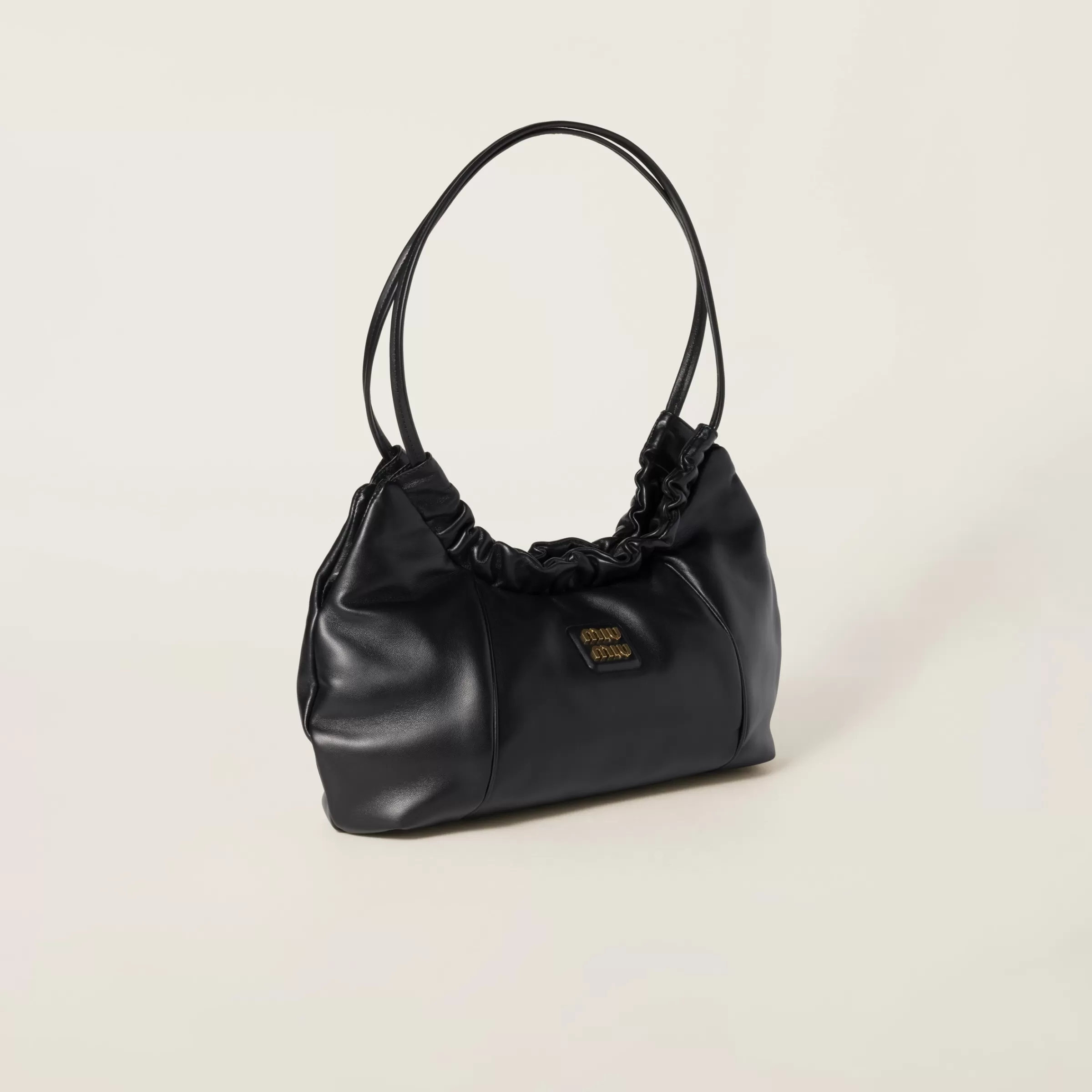 Nappa leather hobo bag with logo>Miu Miu Hot