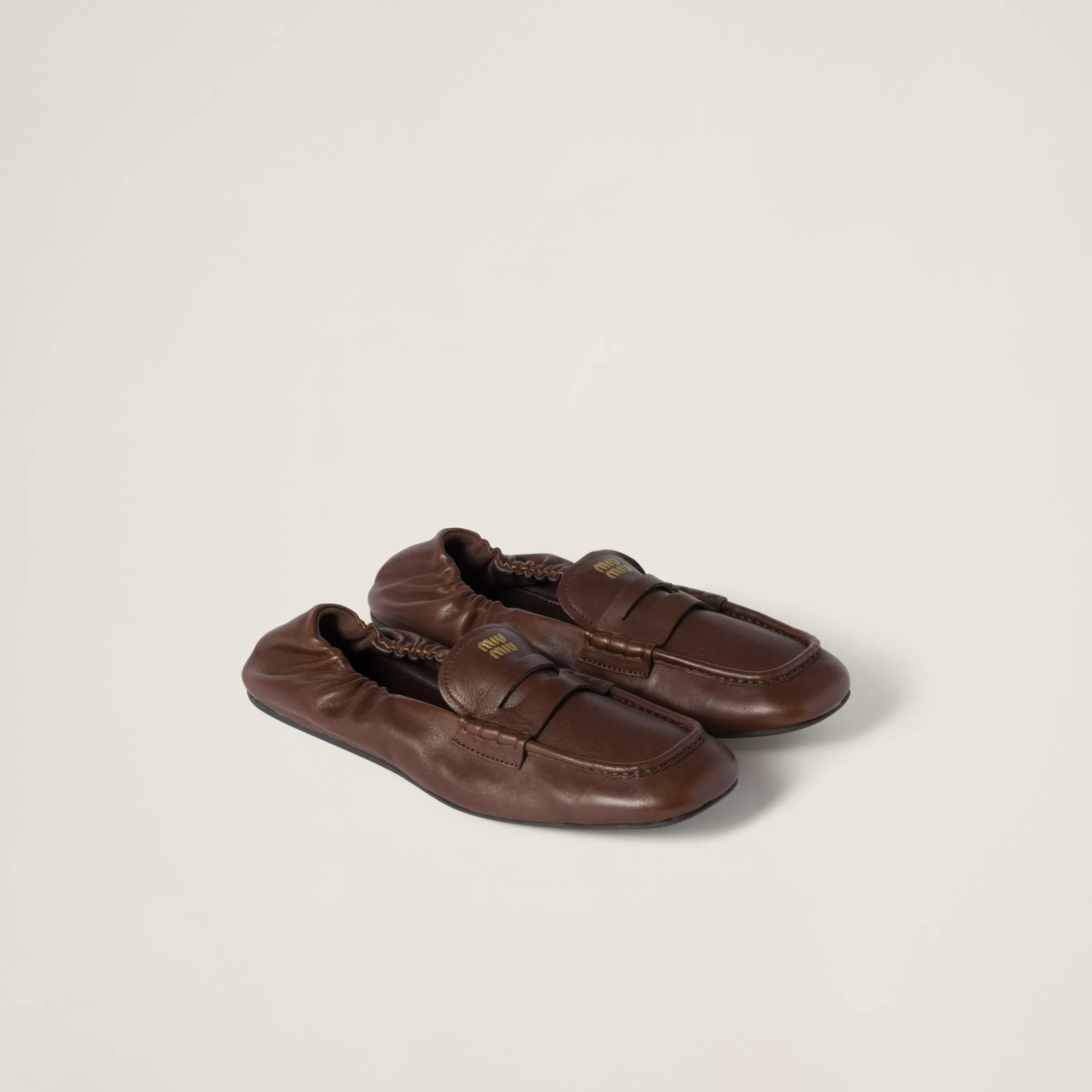 Nappa leather loafers>Miu Miu Cheap