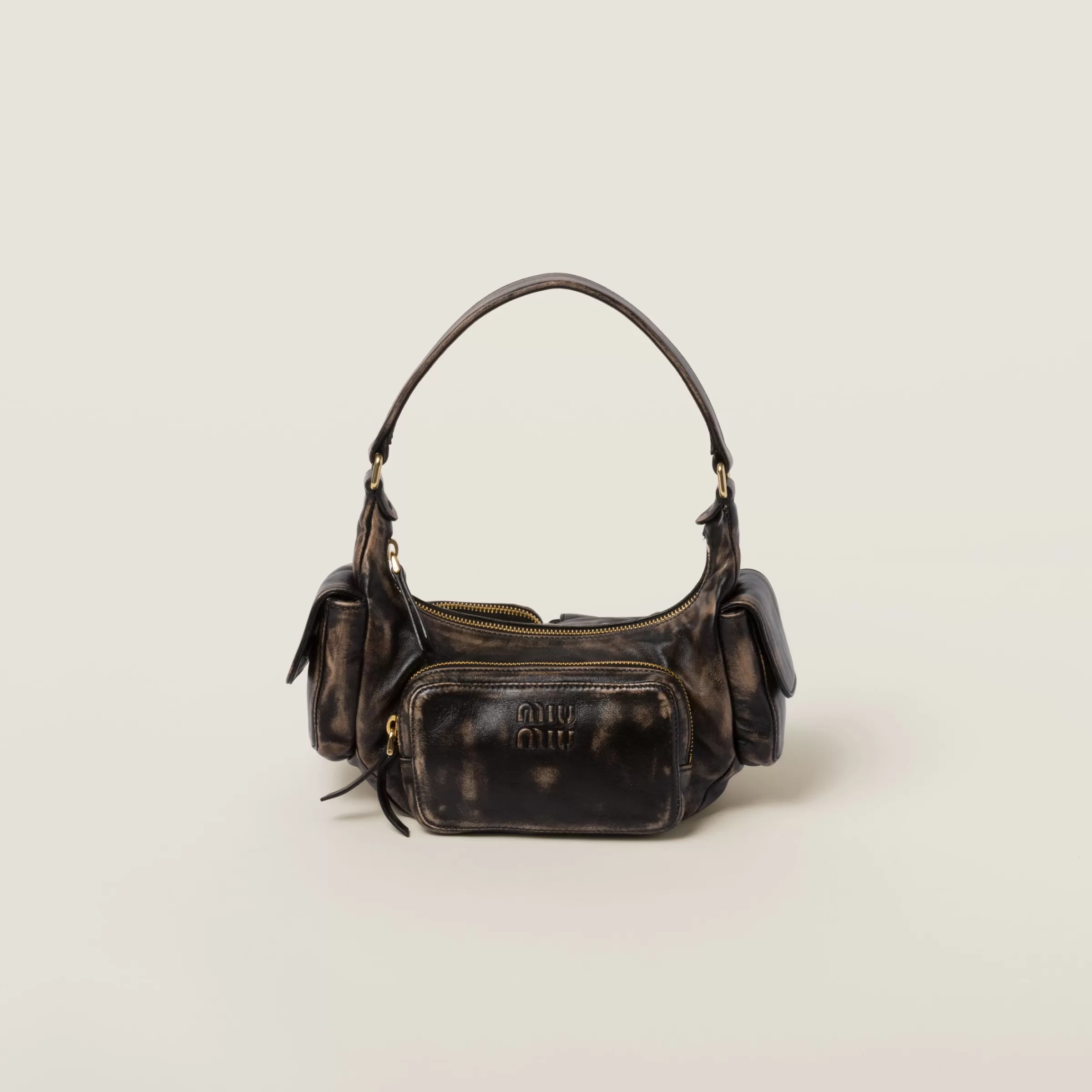 Nappa leather Pocket bag>Miu Miu Sale