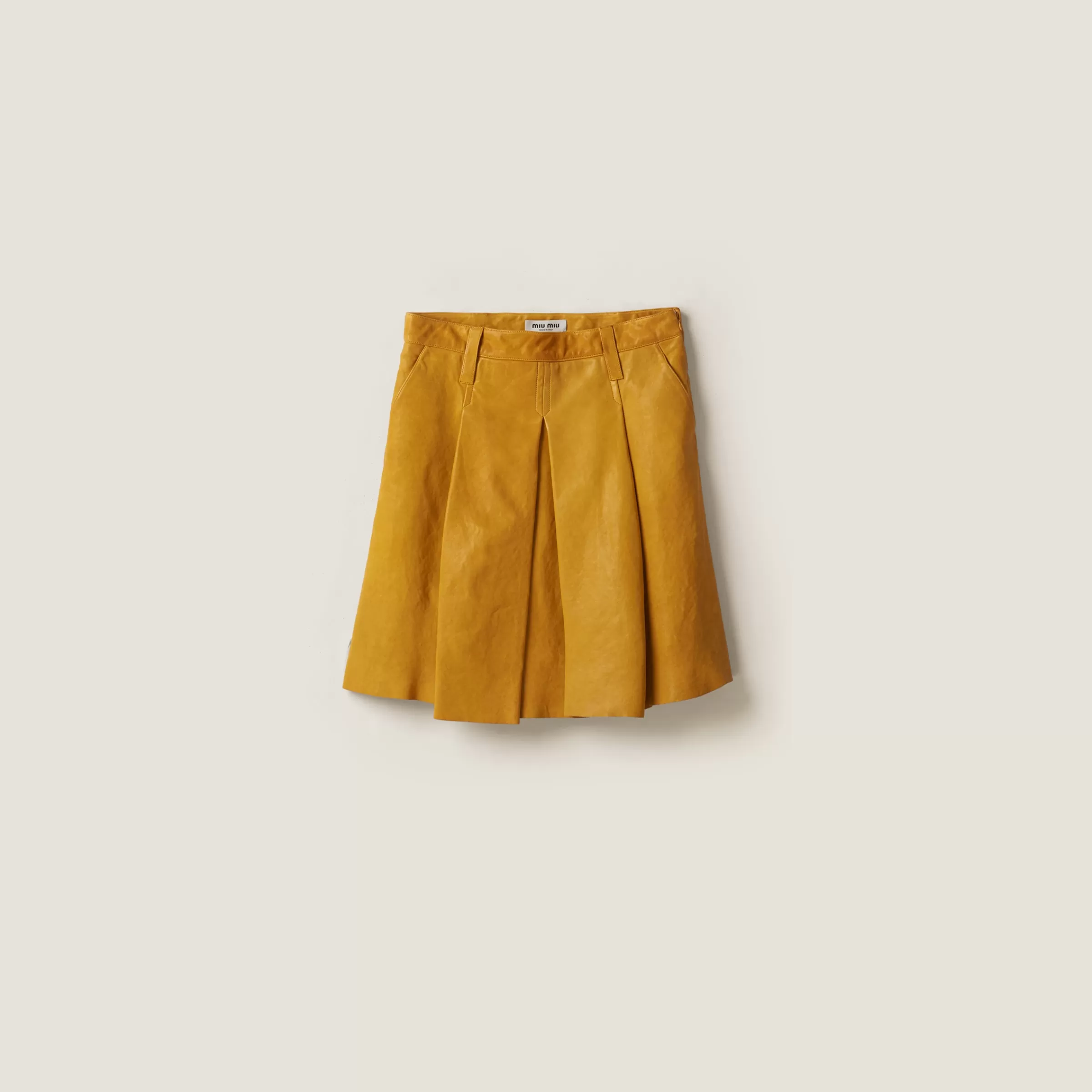 Nappa leather skirt>Miu Miu Outlet