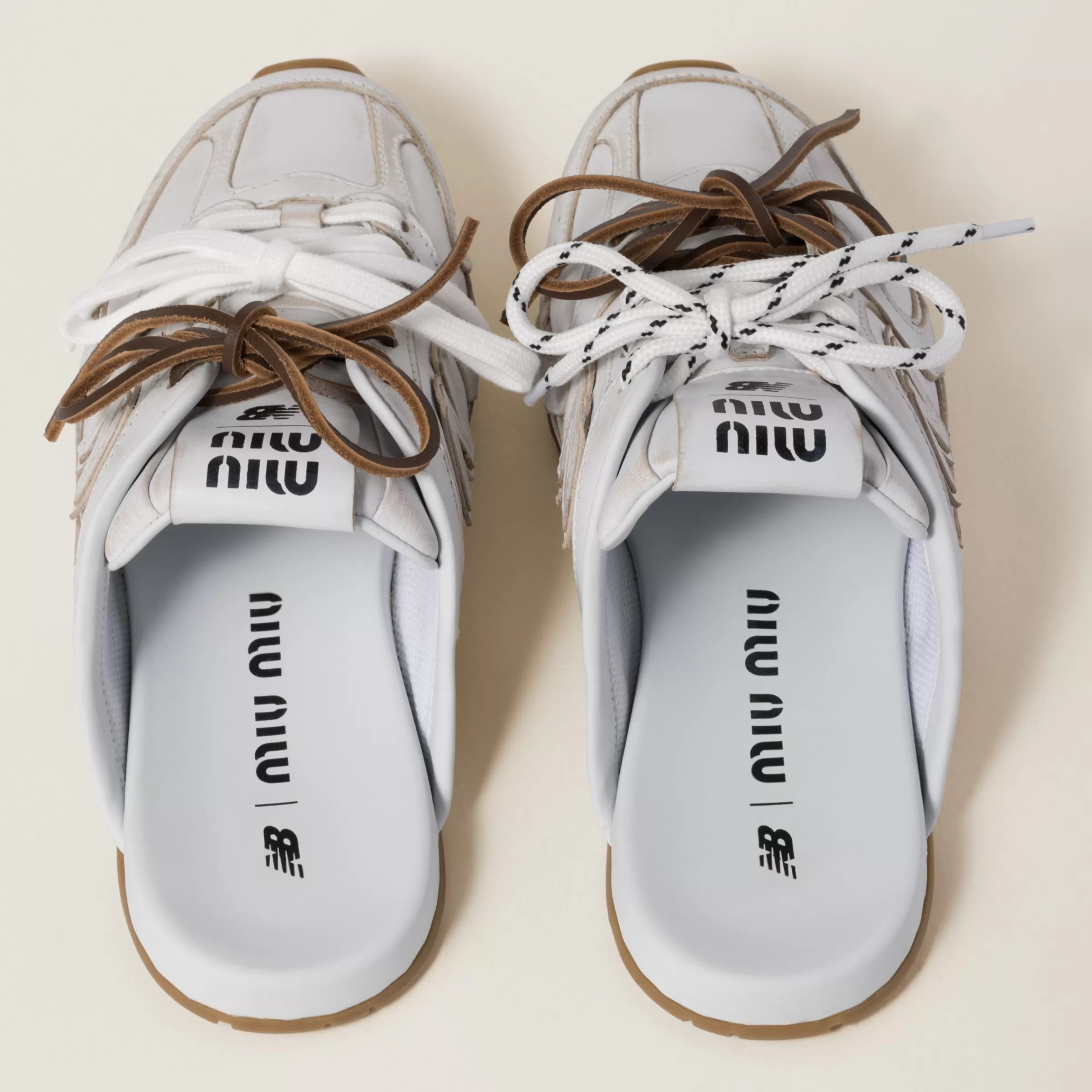 New Balance X 530 SL deco calf leather mules>Miu Miu Best