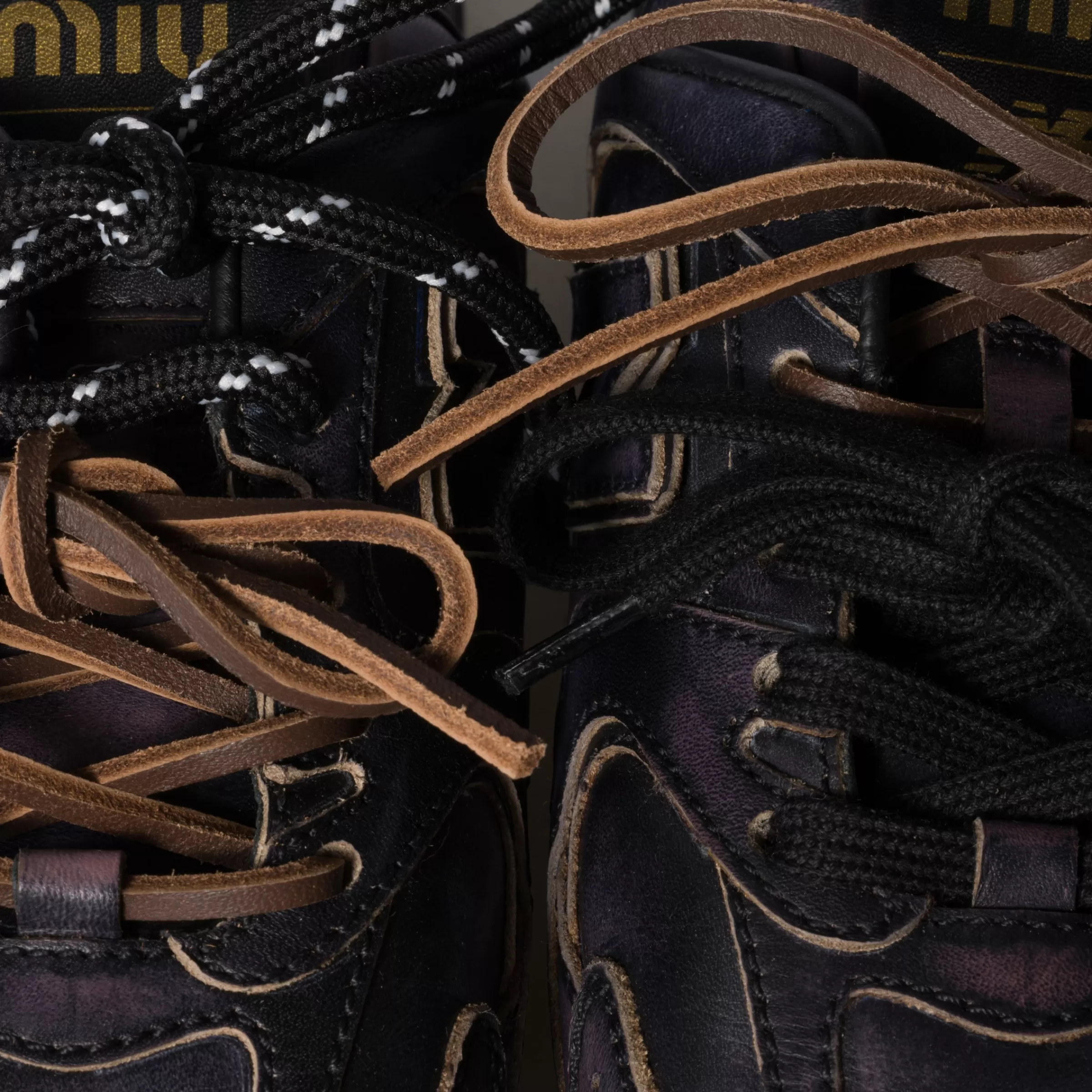 New Balance X 530 SL deco calf leather mules>Miu Miu Online