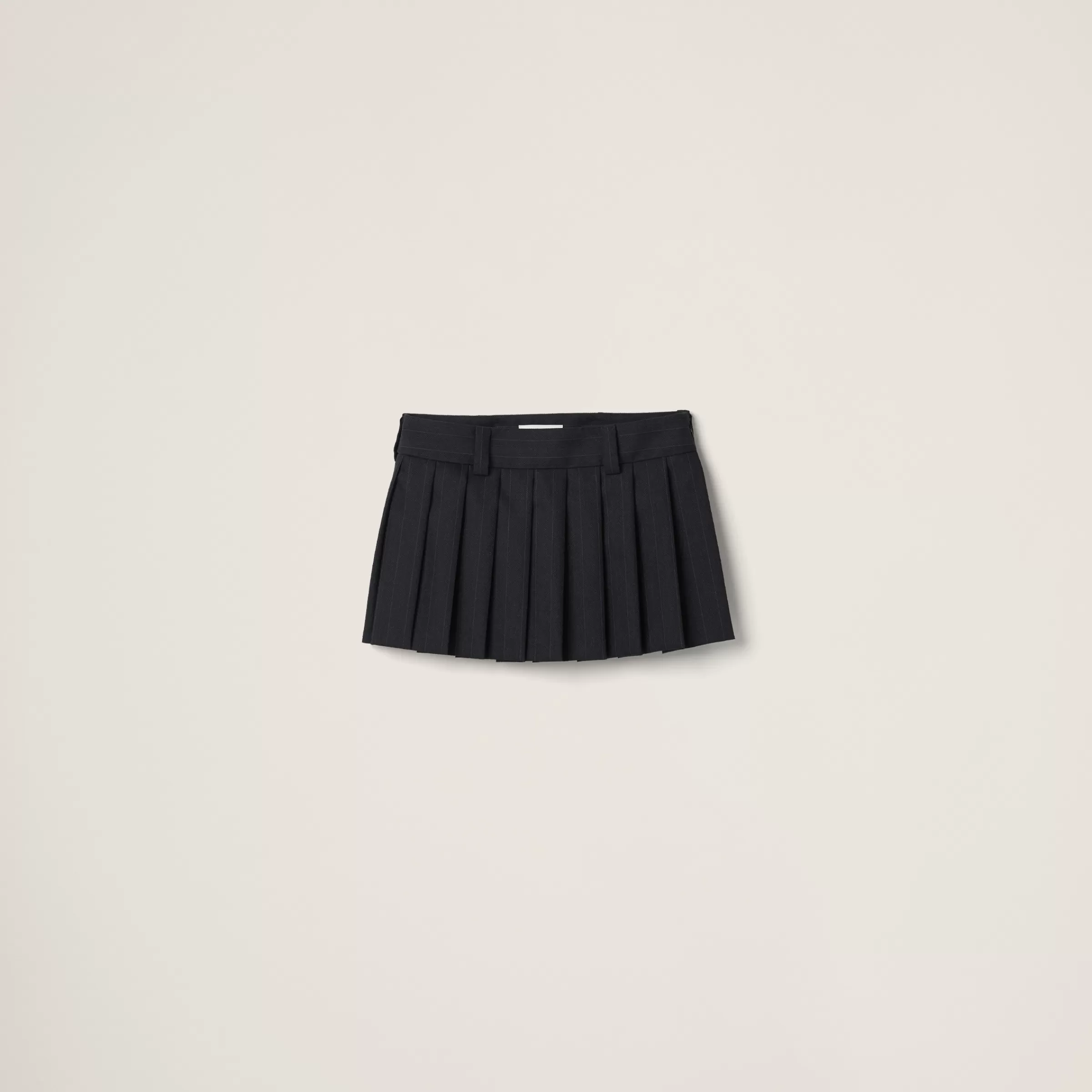 Pleated pinstripe skirt>Miu Miu Cheap