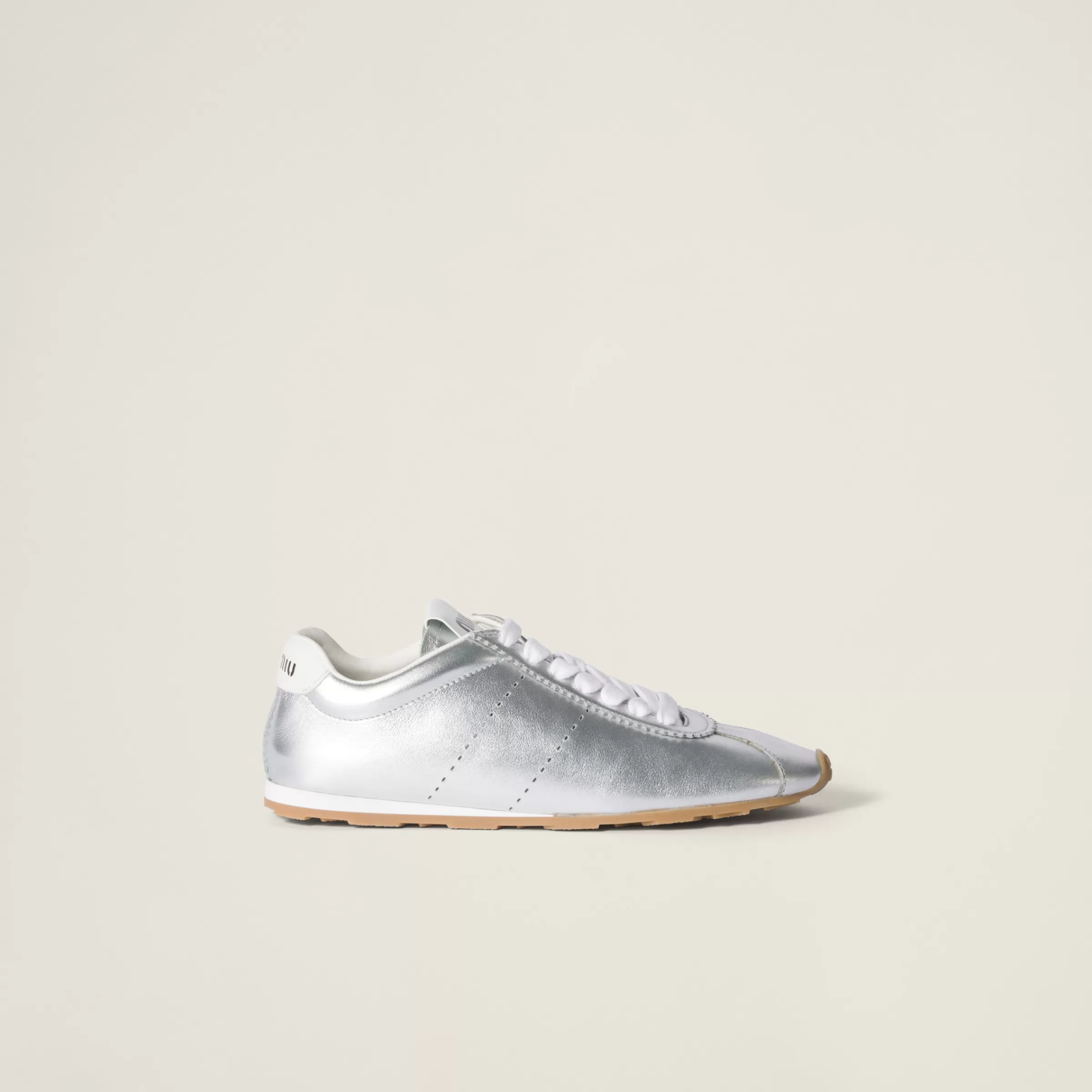 Plume mordoré calfskin sneakers>Miu Miu Clearance