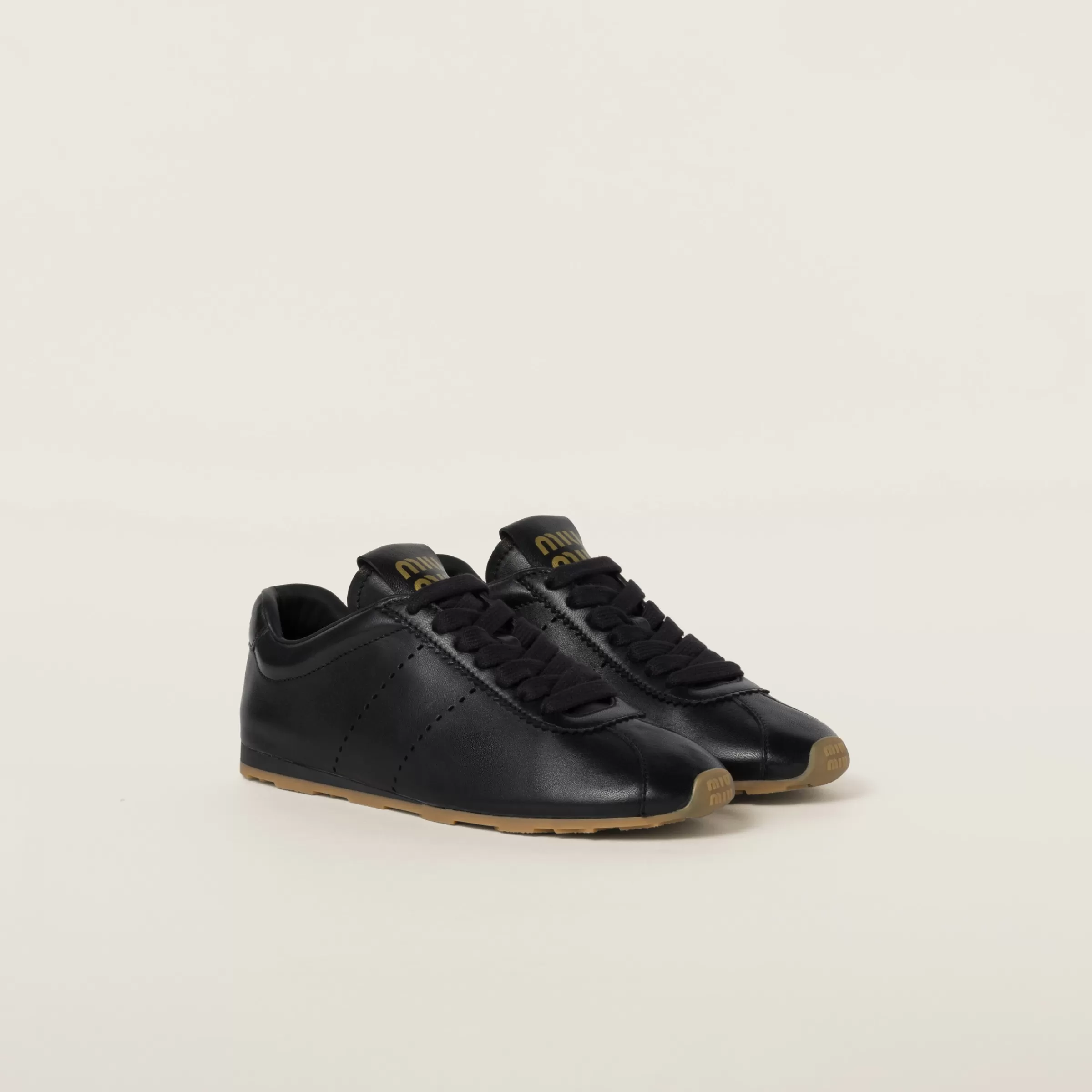 Plume nappa leather sneakers>Miu Miu Sale