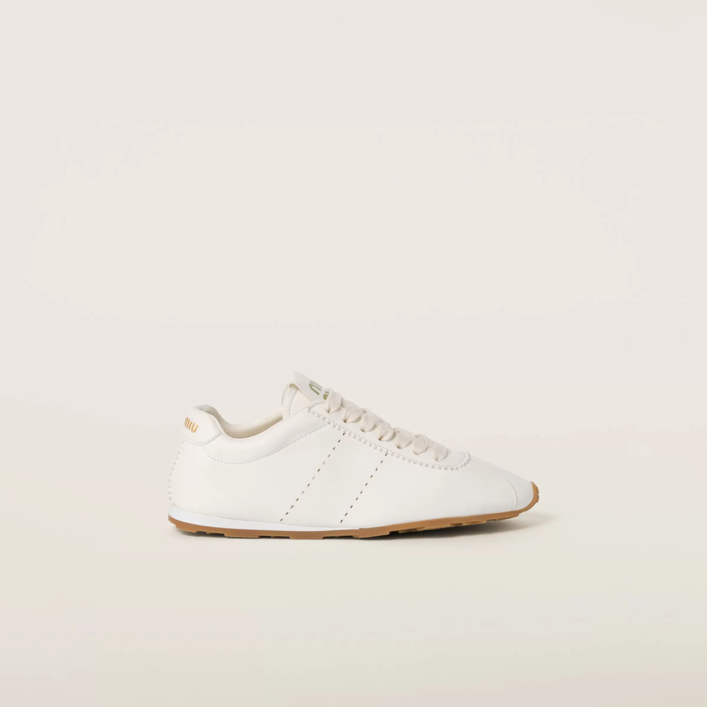 Plume nappa leather sneakers>Miu Miu Online