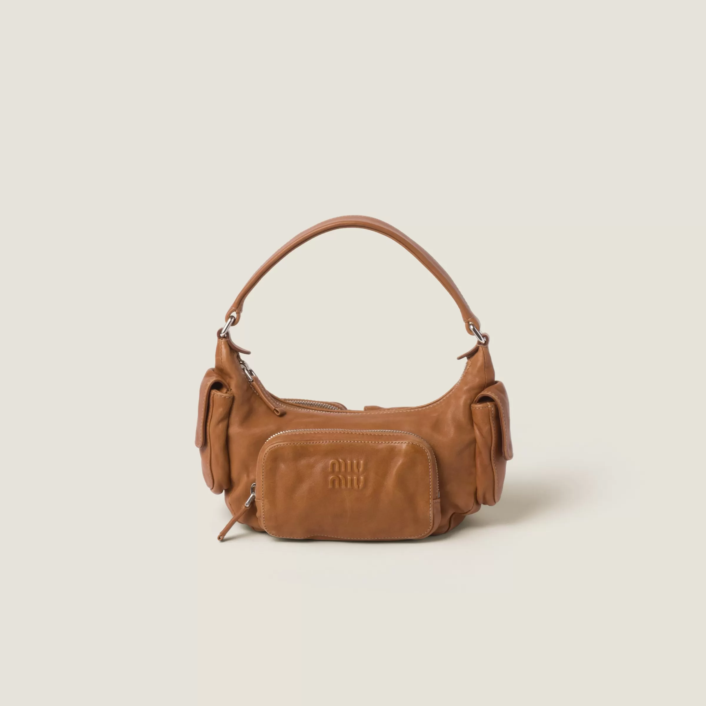 Pocket nappa leather bag>Miu Miu Discount