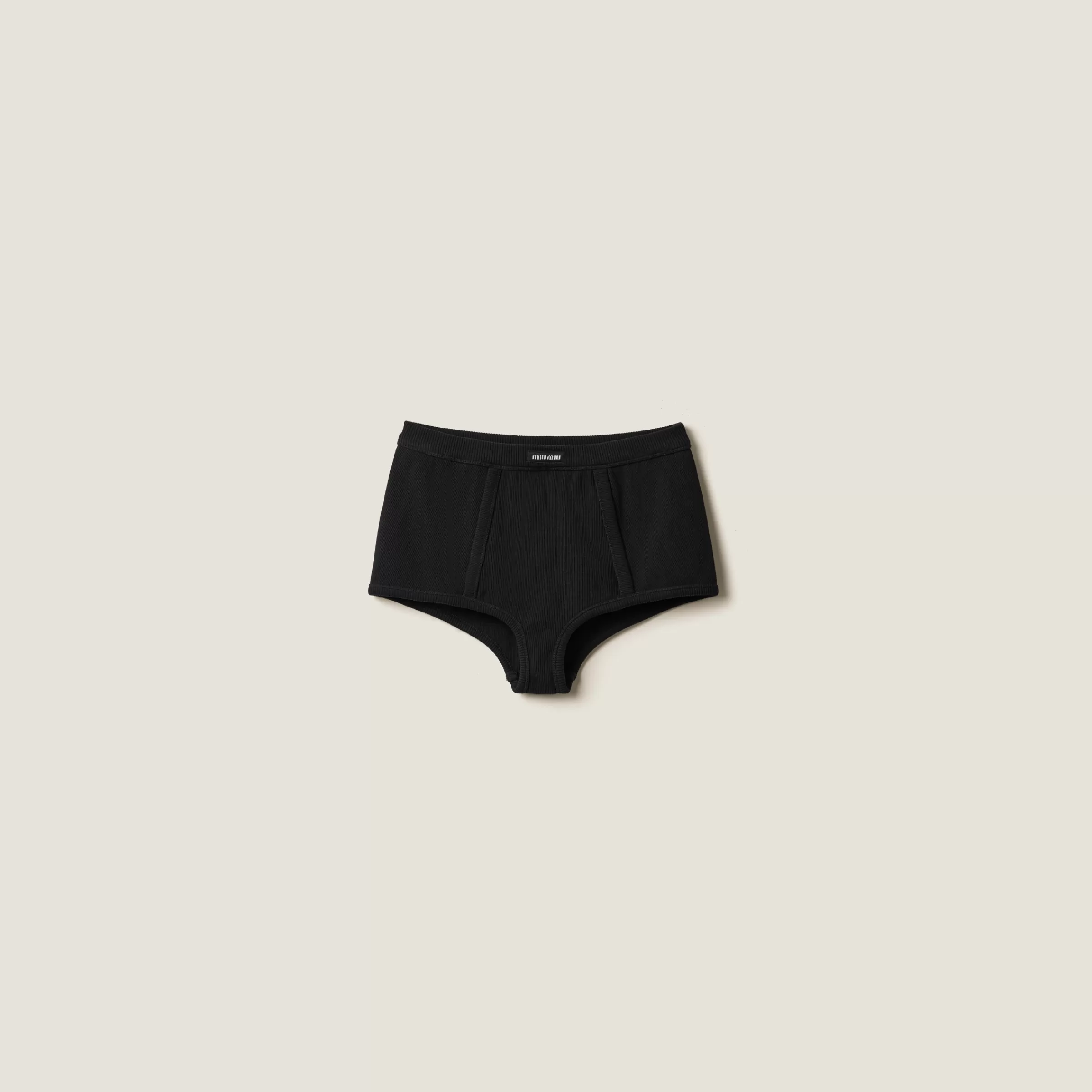Ribbed knit boxer shorts>Miu Miu Cheap