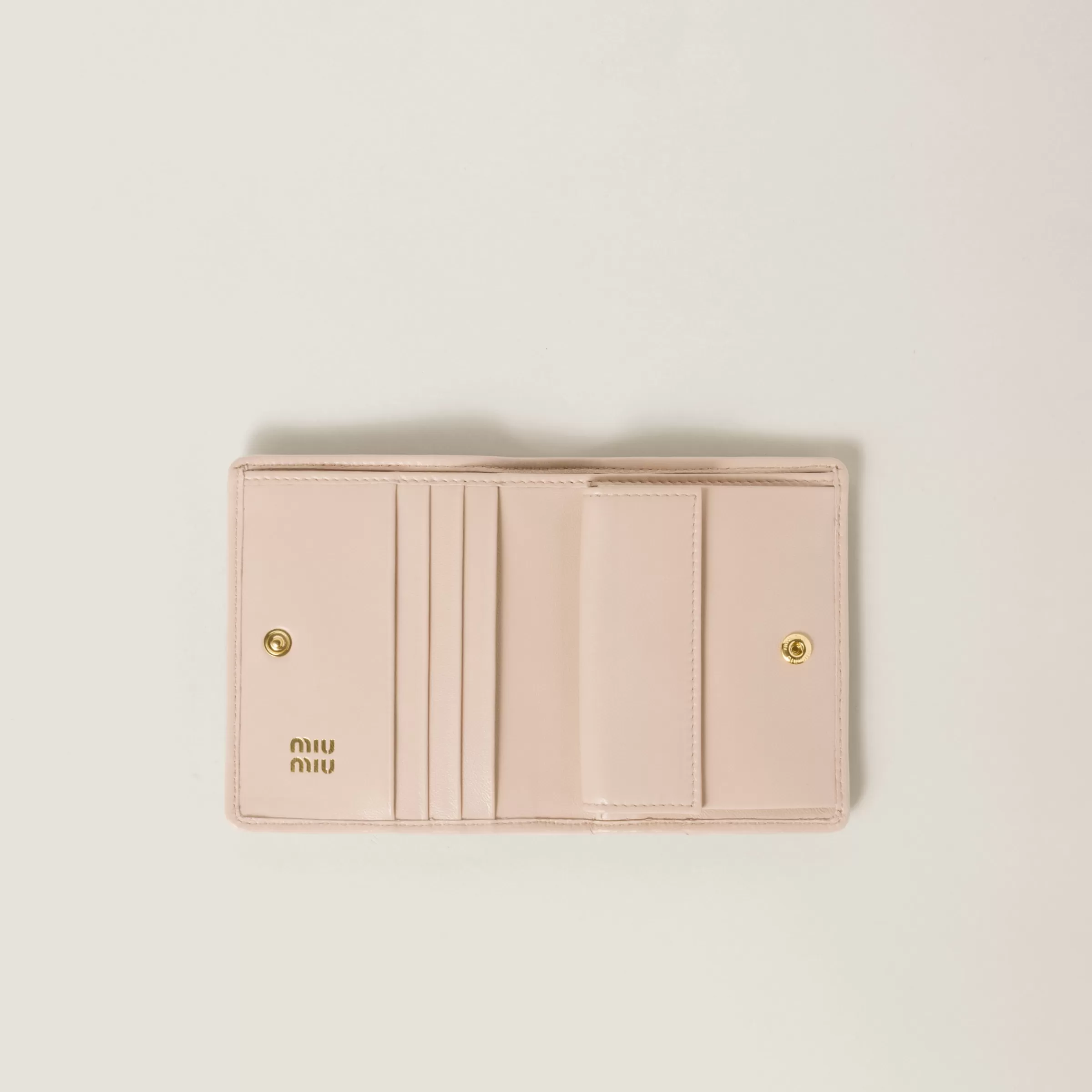 Small matelassé nappa leather wallet>Miu Miu Best Sale