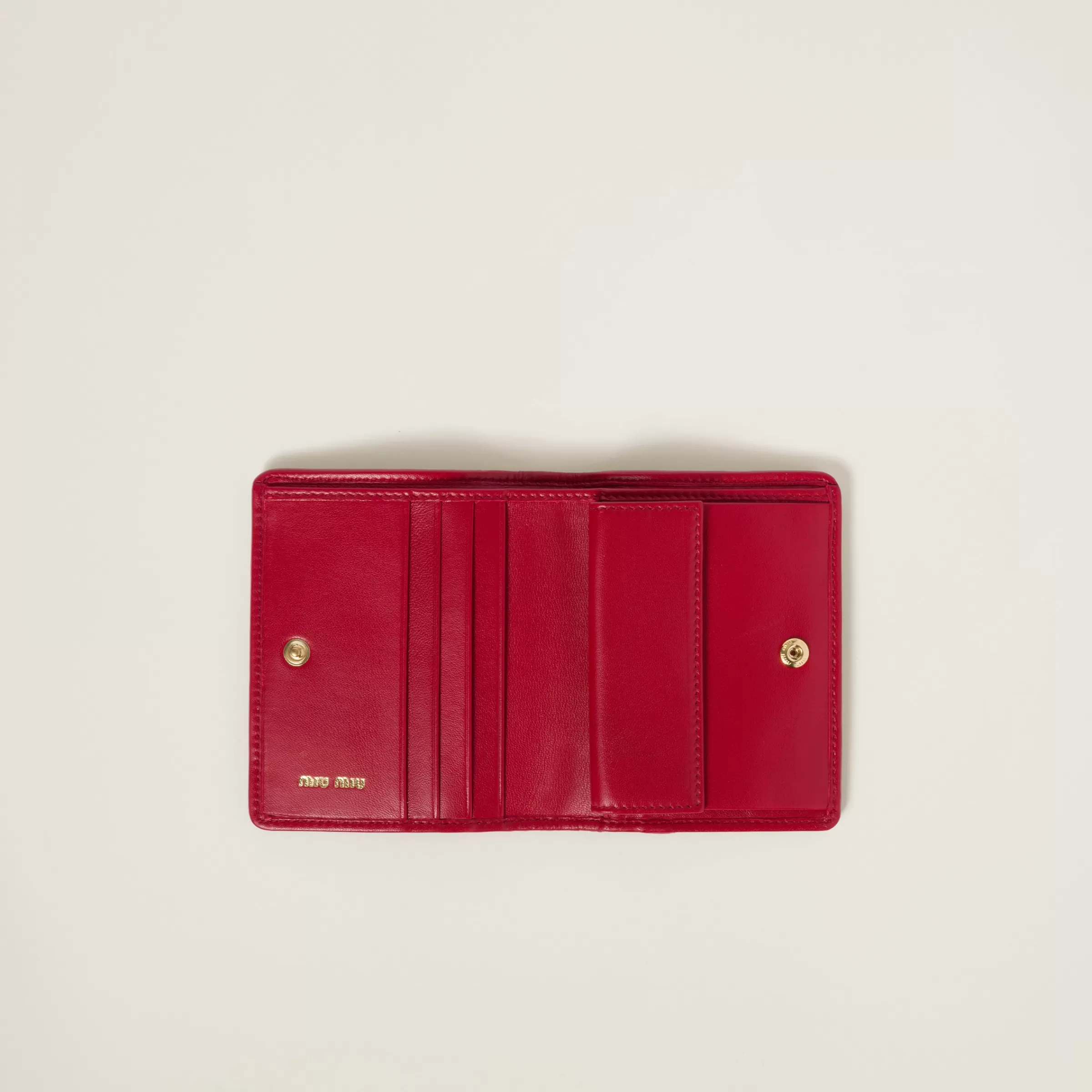 Small matelassé nappa leather wallet>Miu Miu Best