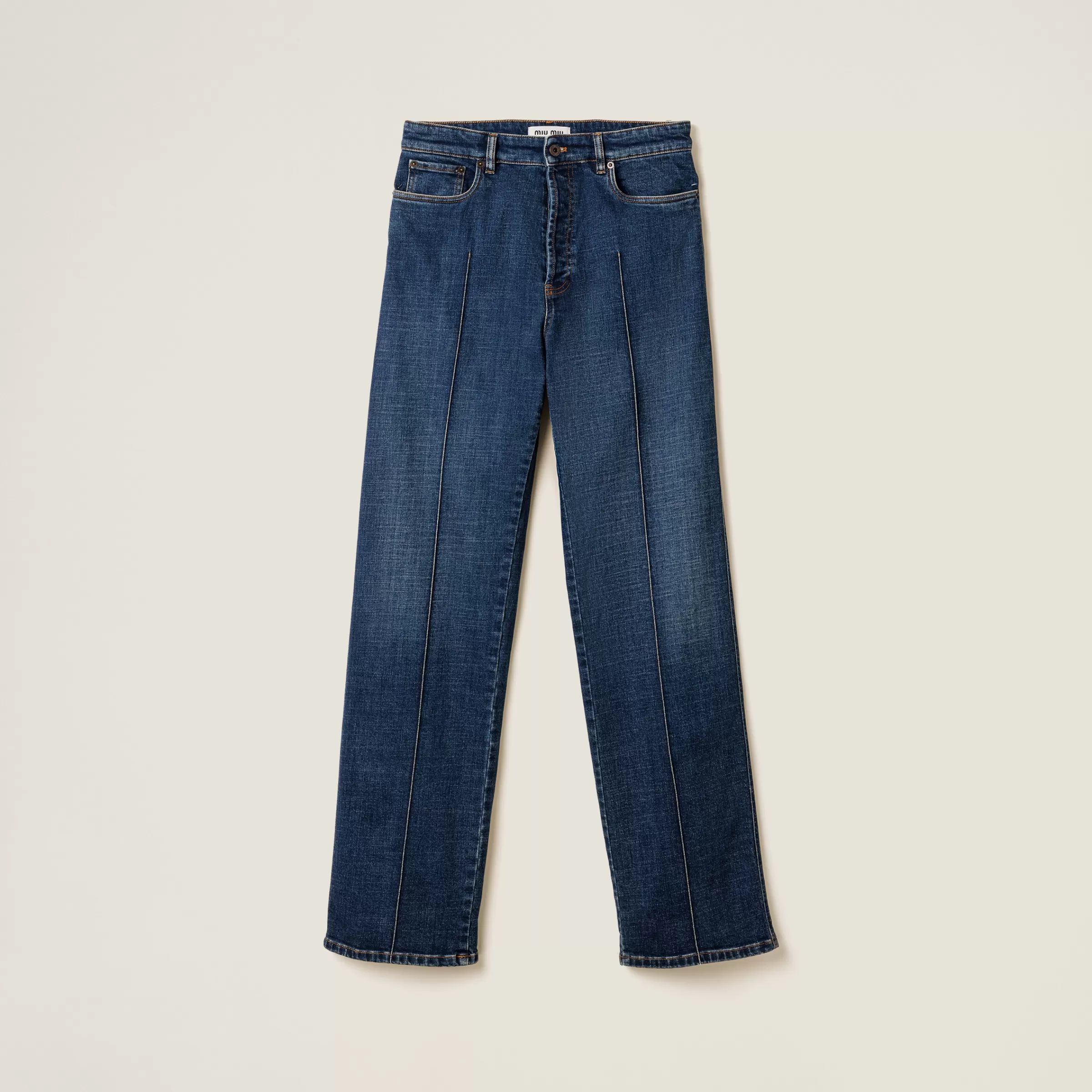 Stretch denim trousers>Miu Miu New