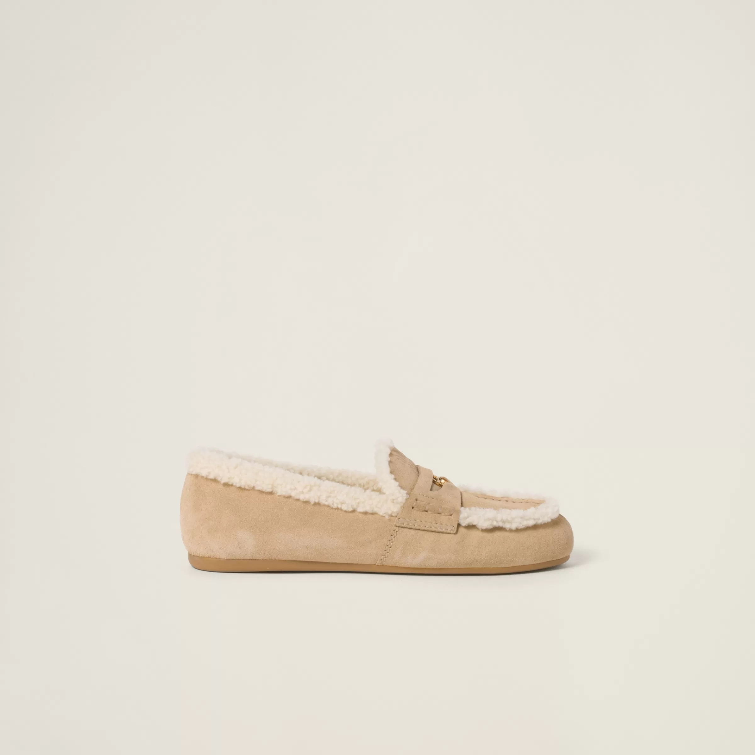 Suede loafers>Miu Miu Shop