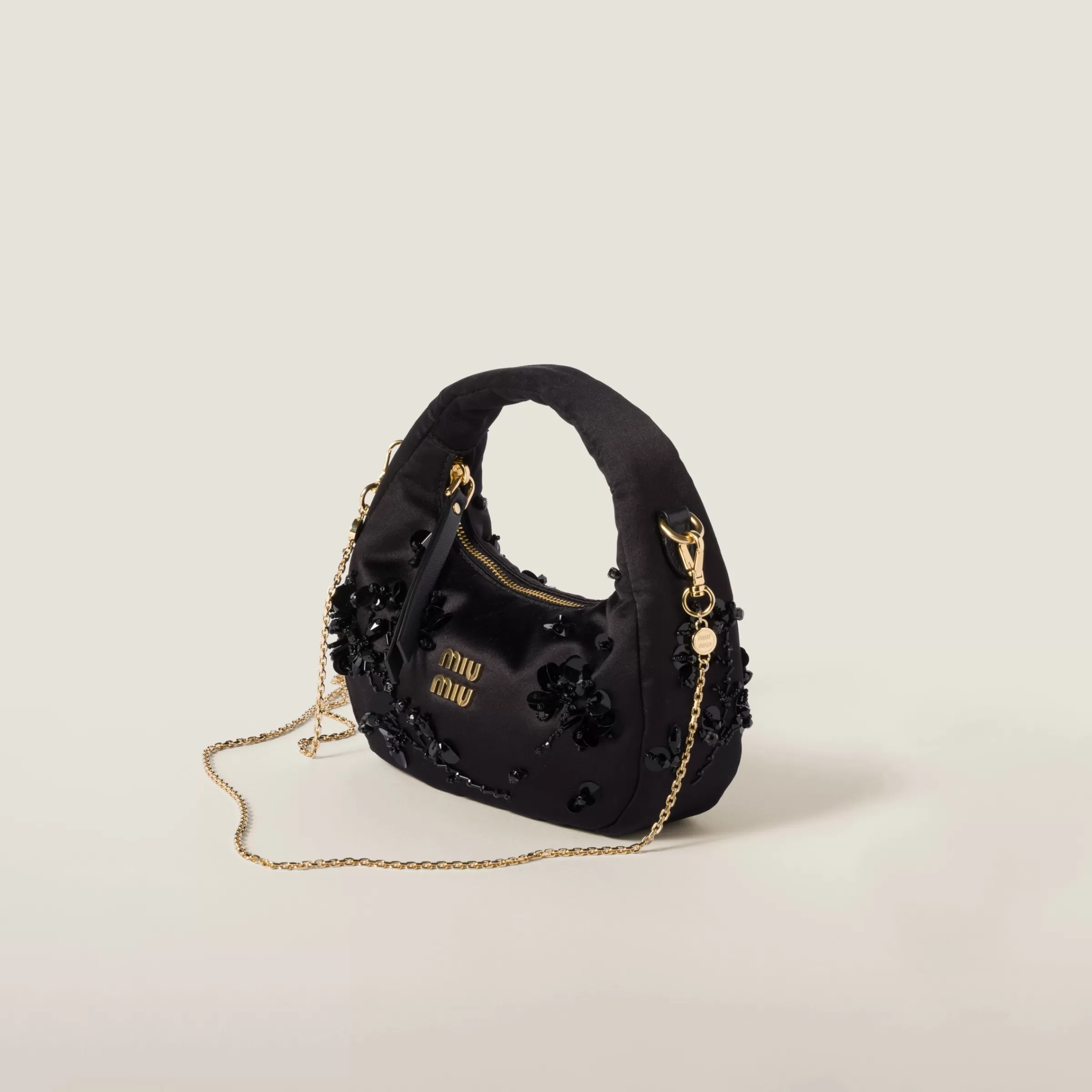 Wander embroidered duchesse mini-bag>Miu Miu Discount