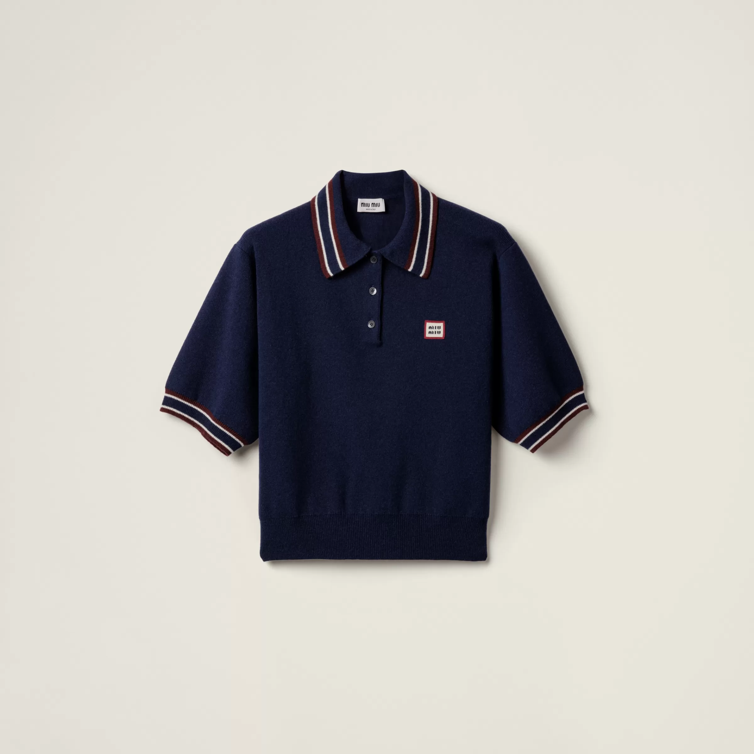Wool and cashmere polo sweater>Miu Miu Hot