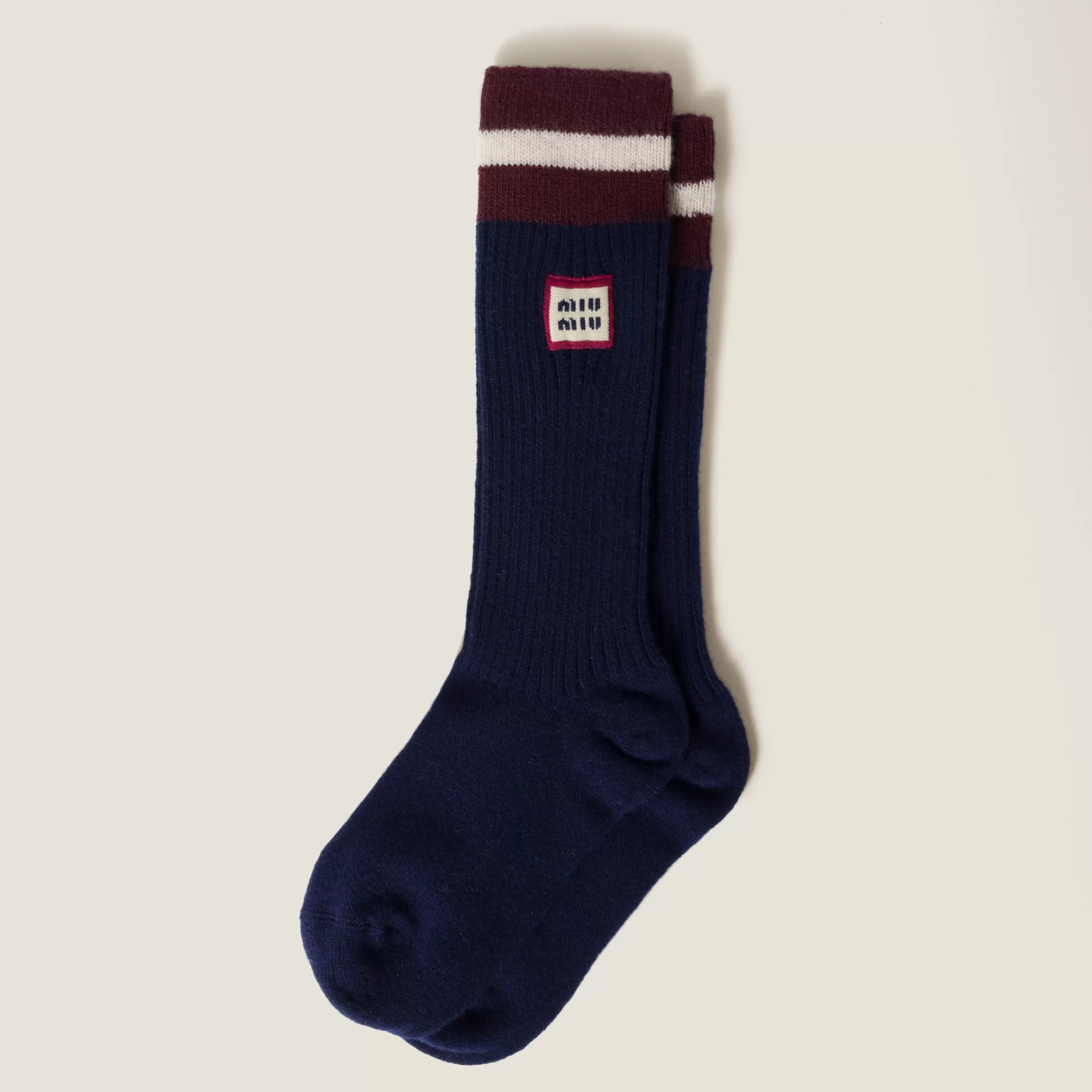 Wool and cashmere socks>Miu Miu Sale