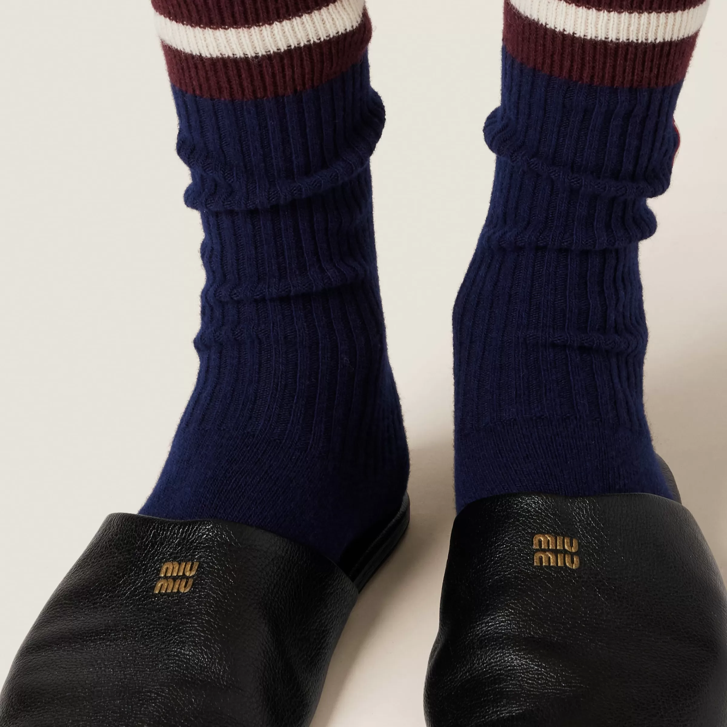 Wool and cashmere socks>Miu Miu Sale