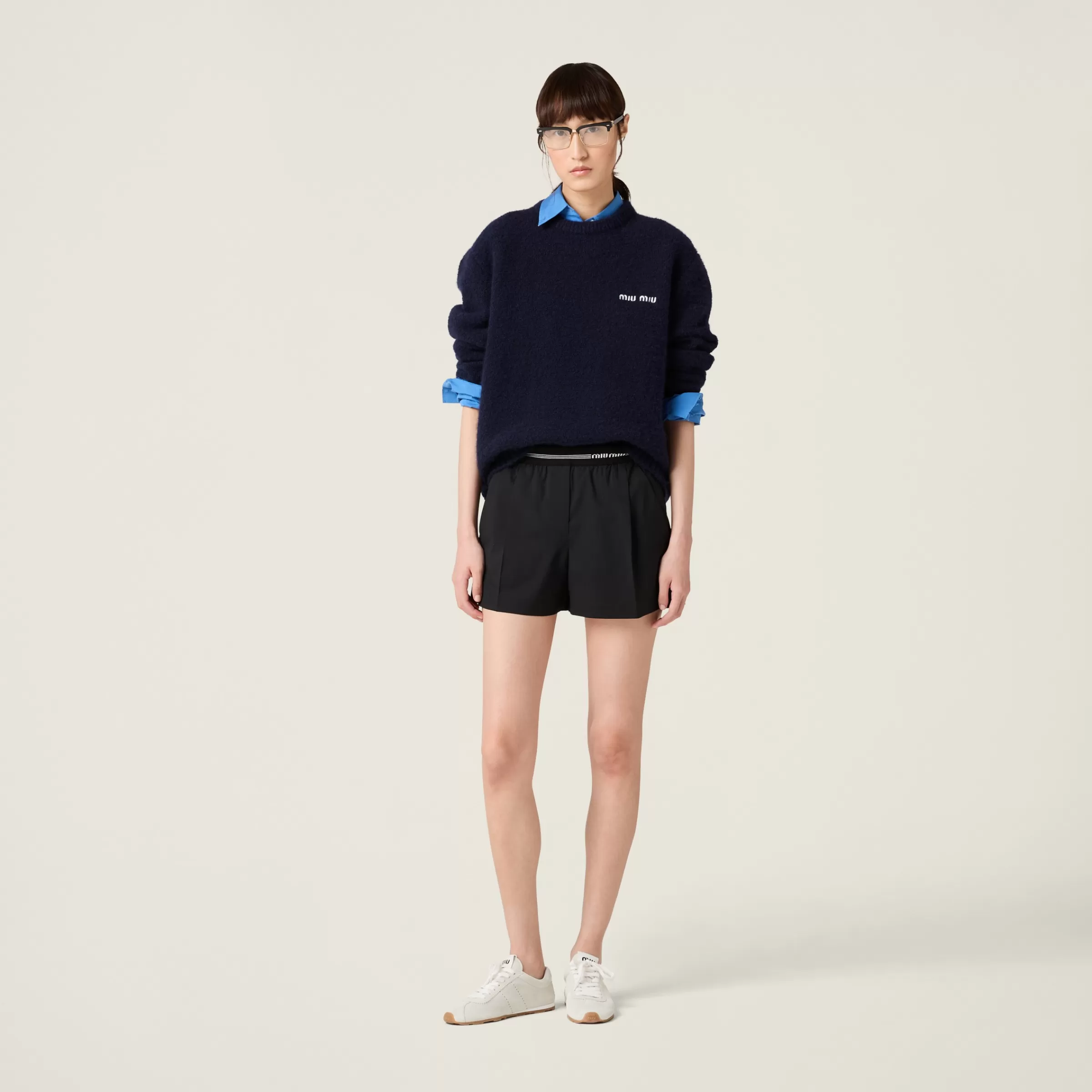 Wool shorts>Miu Miu Fashion